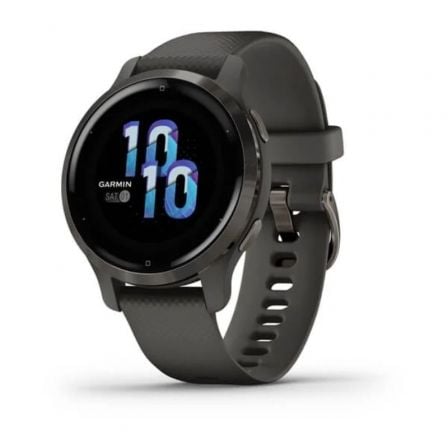 SMARTWATCH GARMIN VENU 2S NOTIFICACIONES/ FRECUENCIA CARDIACA/ GPS/ NEGRO Y GRIS PIZARRA