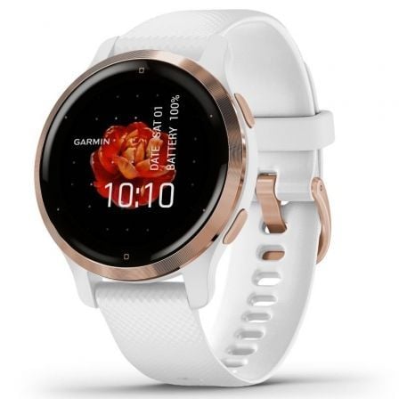 SMARTWATCH GARMIN VENU 2S NOTIFICACIONES/ FRECUENCIA CARDIACA/ GPS/ ORO ROSA Y BLANCO