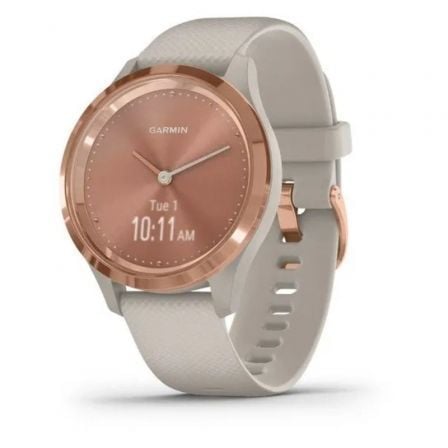 SMARTWATCH GARMIN VIVOMOVE 3S/ NOTIFICACIONES/ FRECUENCIA CARDIACA/ GPS/ ORO ROSA Y TUNDRA