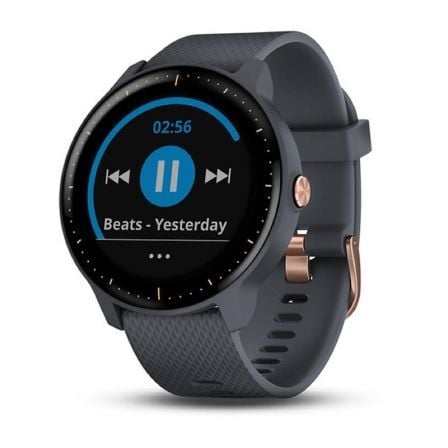 RELOJ DEPORTIVO CON GPS GARMIN VIVOACTIVE 3 MUSIC AZUL GRANITO Y ROSA - BT - CONTACTLESS GARMIN PAY - ALMACENAMIENTO HASTA 500 C