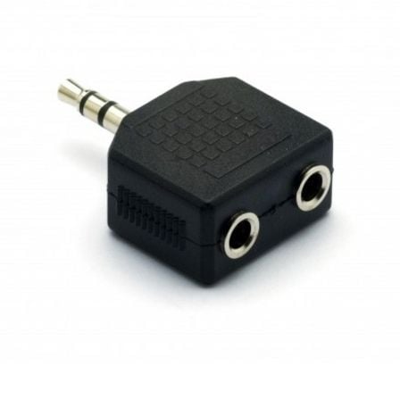 ADAPTADOR ESTEREO GEBL 225B 2*JACK 3.5MM HEMBRA A JACK 3.5MM MACHO