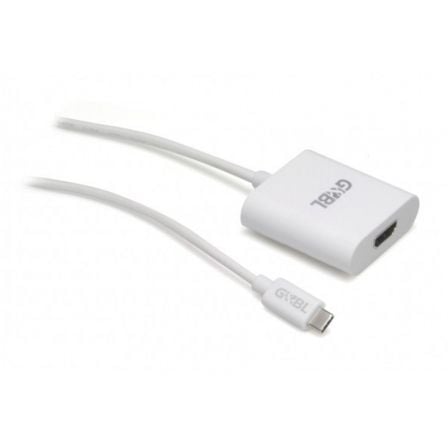 ADAPTADOR GEBL ADUSBCGDFW USB TIPO-C A HDMI HEMBRA - 0.2 METROS - BLANCO