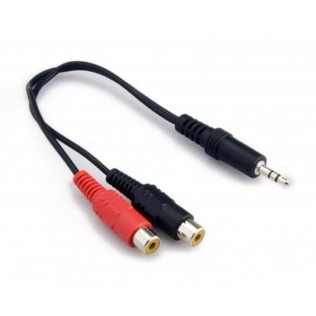 ADAPTADOR ESTEREO GEBL EL47 JACK 3.5MM MACHO A 2*RCA HEMBRA - 0.2 METROS