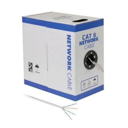 BOBINA DE CABLE DE RED GEBL 30035 - UTP CAT. 6 - AWG 24/7 - 305 METROS - COLOR BLANCO