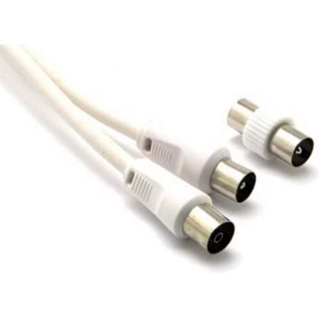 CABLE ANTENA GEBL AN202B - IEC 9.5MM MACHO - IEC 9.5MM HEMBRA - 75 OHM - ADAPTADOR MACHO/MACHO - 2M