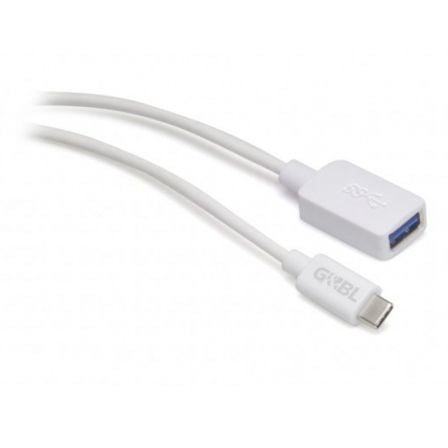 CABLE GEBL USBCMUSBAF05 USB 3.0 HEMBRA A USB TIPO-C MACHO - 0.5 METROS - BLANCO