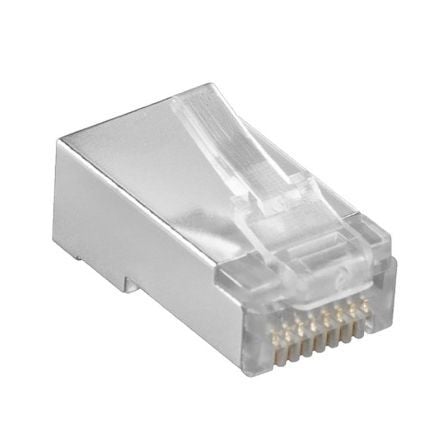 CONECTOR DE RED APANTALLADO RJ45 GEBL 30036 - STP CAT. 5E - BOLSA 10 UNIDADES