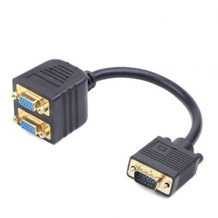 CABLE VGA DUPLICADOR 1VGA MACHO A 2VGA HEMBRA