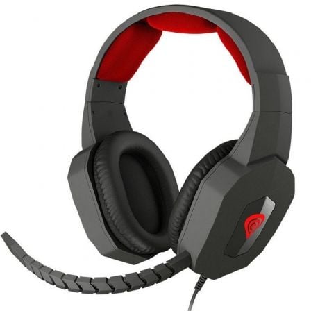 AURICULARES GAMING CON MICROFONO GENESIS ARGON 400/ JACK 3.5/ ROJOS