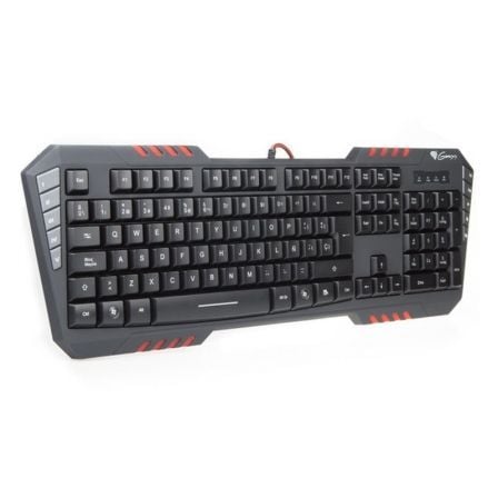 TECLADO GAMING GENESIS RX55 - 4 NIVELES RETROILUMINACION - 104 TECLAS + 10 MULTIMEDIA - USB 2.0