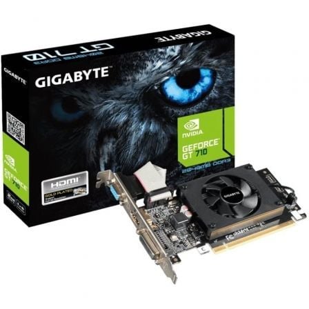 TARJETA GRAFICA GIGABYTE GEFORCE GT 710/ 2GB DDR3/ PERFIL BAJO