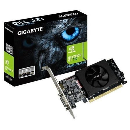 TARJETA GRAFICA GIGABYTE GEFORCE GT 710/ 2GB GDDR5/ PERFIL BAJO