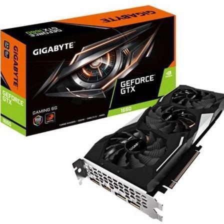 TARJETA GRAFICA GIGABYTE GEFORCE GTX 1660 GAMING 6G - 1785MHZ - CUDA 1408 - 6GB GDDR5 - PCIEX X16 3.0 - 1*HDMI - 3*DISPLAYPORT