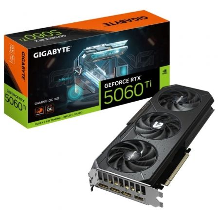 TARJETA GRAFICA GIGABYTE GEFORCE RTX 5060 TI GAMING OC/ 16GB GDDR7