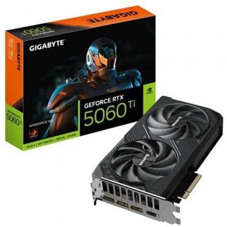 TARJETA GRAFICA GIGABYTE GEFORCE RTX 5060 TI WINDFORCE/ 16GB GDDR7