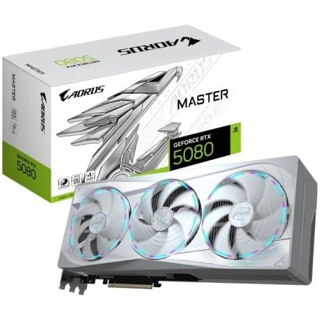 TARJETA GRAFICA GIGABYTE AORUS GEFORCE RTX 5080 MASTER ICE 16G/ 16GB GDDR7
