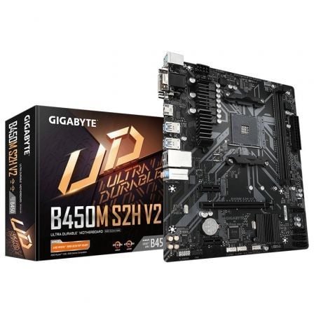 PLACA BASE GIGABYTE B450M S2H V2 SOCKET AM4/ MICRO ATX