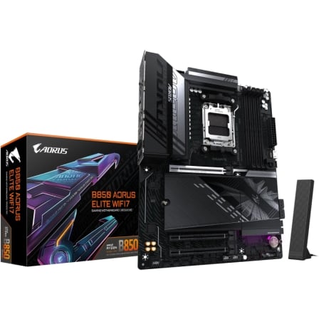 PLACA BASE GIGABYTE B850 AORUS ELITE WIFI7 SOCKET AM5/ DDR5/ PCIE 5.0