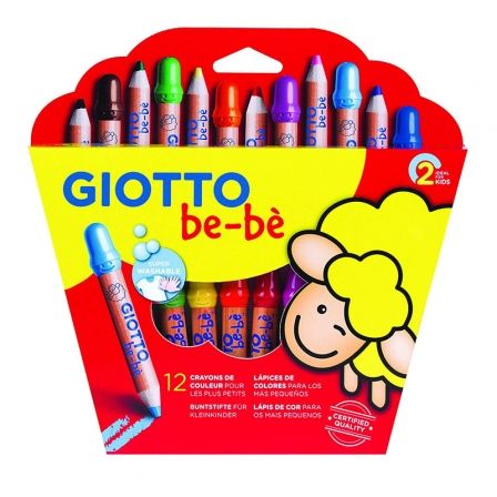 PACK 12 LAPICES DE COLORES CON SACAPUNTAS GIOTTO BE-BE 469700