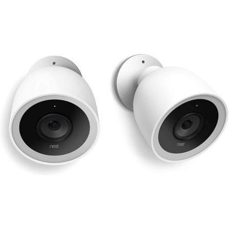 SET 2 CAMARAS VIGILANCIA PARA INTERIOR GOOGLE NEST NC1200IT - VISION NOCTURNA AVANZADA - CLEAR ZOOM - RECIBE ALERTAS MOVIMIENTO