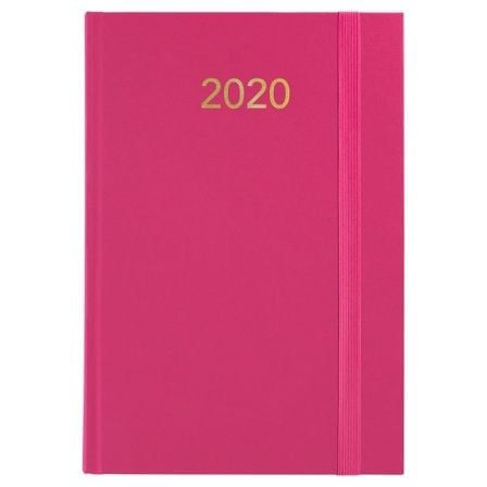 AGENDA ANUAL GRAFOPLAS FLORENCIA FUCSIA - TAPA ACOLCHADA - PUNTO DE LECTURA - DIA POR PAGINA DE ENERO A DICIEMBRE DE 2020 | Agendas