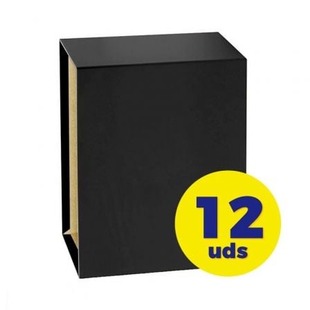 CAJAS PARA ARCHIVADOR GRAFOPLAS 07171310/ FOLIO 296 X 355 X 86MM/ 12 UNIDADES/ NEGRO