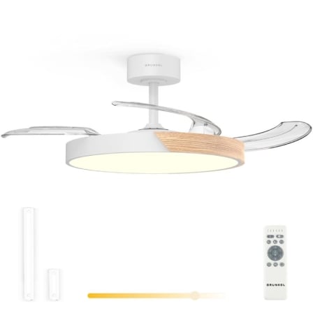 VENTILADOR DE TECHO GRUNKEL SKYDUAL42/ 30W/ 4 ASPAS 106CM/ 6 VELOCIDADES