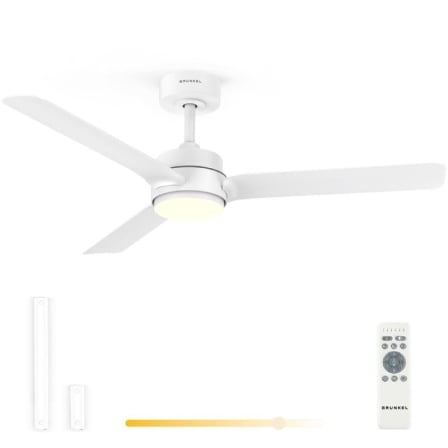 VENTILADOR DE TECHO GRUNKEL SKYEASY47/ 30W/ 3 ASPAS 119CM/ 6 VELOCIDADES