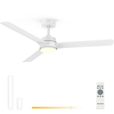 VENTILADOR DE TECHO GRUNKEL SKYEASY52/ 30W/ 3 ASPAS 132CM/ 6 VELOCIDADES