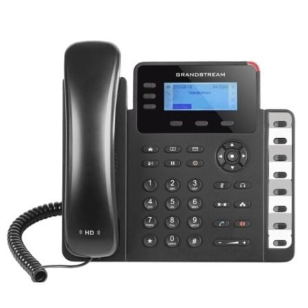 TELEFONO IP GRANDSTREAM GXP1630 - 3 LINEAS - PANTALLA LCD 2.98"/7.56CM - PUERTO GIGABIT - AUDIO HD - POE - CONECTO RJ9 - MONTAJE