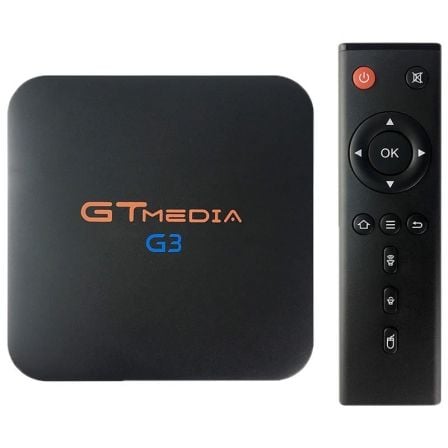 ANDROID TV BOX GTMEDIA G3 - 4K - QC 2.0GHZ - 16GB - 2GB RAM - HDMI - LAN - WIFI - BT - MICRO SD - ANDROID 7 - MANDO A DISTANCIA