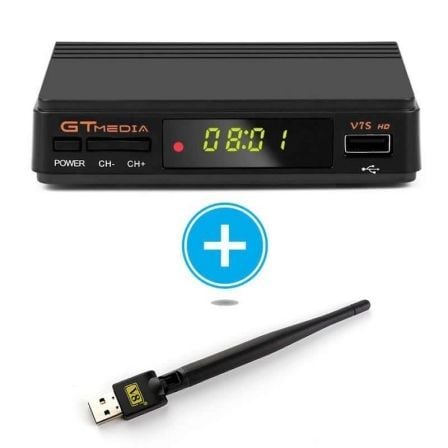 RECEPTOR SATELITE GTMEDIA V7S HD - DVB-S2  ALTA DEFINICION - DONGLE WIFI - 2*USB - HDMI - PVR - ACTUALIZABLE VIA USB