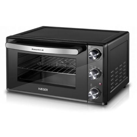 HORNO DE SOBREMESA HAEGER BLUEMENTHAL 48L - 2000W - FUNCION CONVECCION - TEMPORIZADOR 90' - TEMPERATURA 100-230 - PUERTA DOBLE C