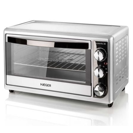 HORNO / TOSTADOR SOBREMESA MULTIFUNCION HAEGER LAURENTIIS 38L - 2000W - CAPACIDAD 38L - TEMPORIZADOR CON TIMBRE - FUNCION CONVEC