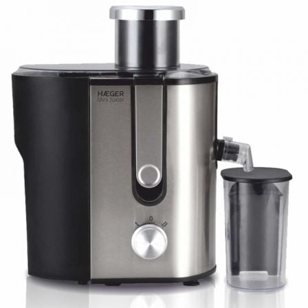 LICUADORA HAEGER MINI JUICER 600W - 2 VELOCIDADES - SISTEMA ANTIGOTEO - DEPOSITO PULPA 1.3L - VASO PARA ZUMO 450ML - CUERPO ACER