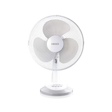 VENTILADOR DE SOBREMESA HAEGER TABLE WIND - 3 ASPAS - 45W - BASE REDONDA - O40CM - 3 VELOCIDADES - OSCILACION 90 - SILENCIOSO