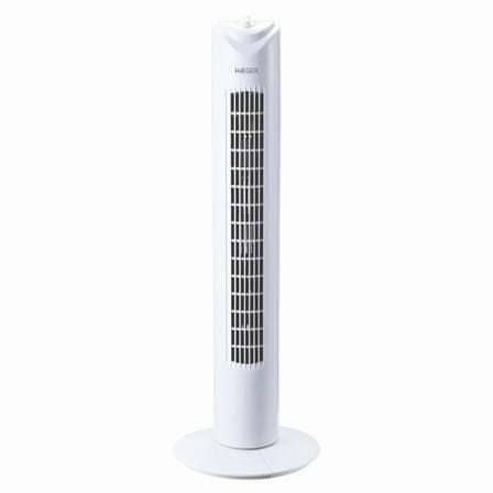 VENTILADOR DE TORRE HAEGER TOWER FAN - 45W - BASE CON PIES ANTIDESLIZANTE - O30CM - 3 VELOCIDADES - TEMPORIZADOR 60 MIN - OSCILA