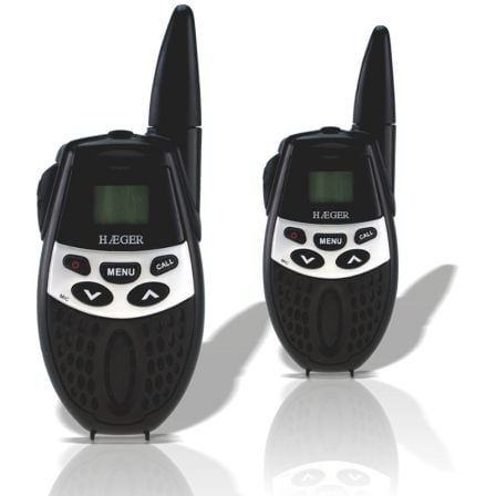 WALKIE-TALKIE COMBI PACK HAEGER EXPLORER FX-30 - HASTA 5 KM - 8 CANALES - MANOS LIBRES - CONEXION PARA AURICULARES -  INCLUYE BA