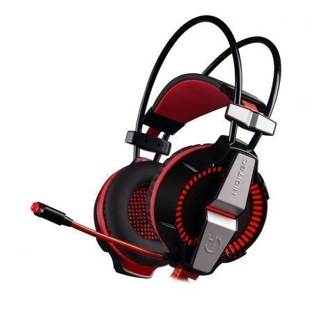 AURICULARES GAMING CON MICROFONO HIDITEC IKOS/ ROJOS