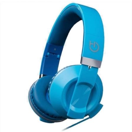 AURICULARES HIDITEC COOL KIDS DEEP BLUE/ CON MICROFONO/ JACK 3.5/ AZUL