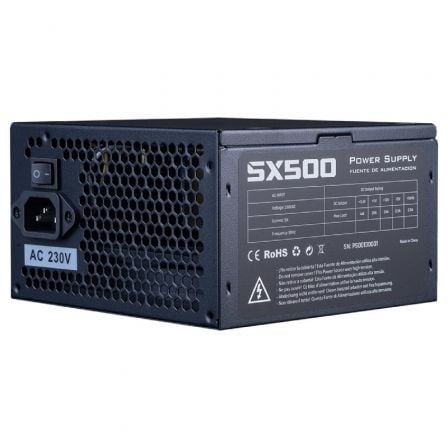 FUENTE DE ALIMENTACION HIDITEC SX 500 BULK/ 500W/ VENTILADOR 12CM/ INCLUYE CABLE DE ALIMENTACION 1.5M | Fuentes de alimentacion