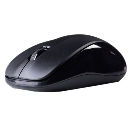 RATON OPTICO INALAMBRICO HIDITEC SILENT MOU010000 - MEMBRANA SILENCIOSA - NANO RECEPTOR USB - 1XAA - COLOR NEGRO