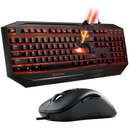 PACK GAMING HIDITEC PAC010036/ TECLADO GAMING GK200 + RATON BLITZ