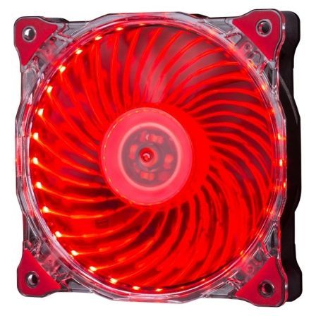 VENTILADOR HIDITEC VGCH10000 - 120MM - ILUMINACION LED ROJO - VENTILADOR 7 ASPAS - SILENCIOSO