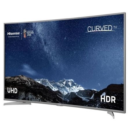 TV LED HISENSE H55N6600 - 55"/138CM 4K UHD CURVO 3840X2160 - DISENO SLIM - 1200HZ PCI - SMART TV - HDR - 4XHDMI - 3XUSB - GRIS/N