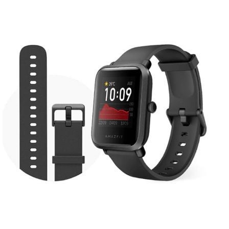 SMARTWATCH HUAMI AMAZFIT BIP S/ FRECUENCIA CARDIACA/ GPS/ NEGRO CARBON