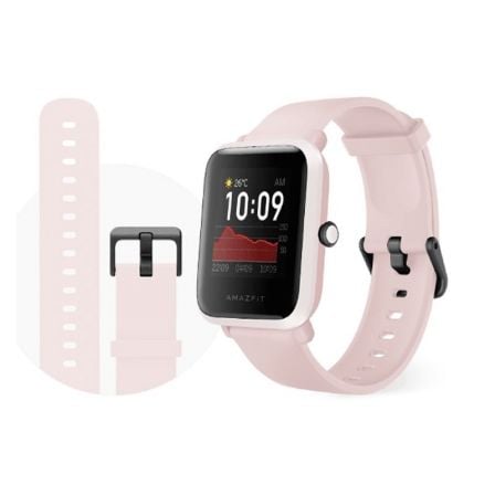 RELOJ INTELIGENTE HUAMI AMAZFIT BIP S WARM PINK - PANTALLA 3.25CM - BT 5.0 - SENSOR RITMO CARDIACO - GPS - BAT.190MAH