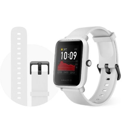 RELOJ INTELIGENTE HUAMI AMAZFIT BIP S WHITE ROCK - PANTALLA 3.25CM - BT 5.0 - SENSOR RITMO CARDIACO - GPS - BAT.190MAH