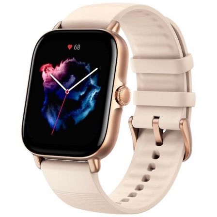 SMARTWATCH HUAMI AMAZFIT GTS 3/ NOTIFICACIONES/ FRECUENCIA CARDIACA/ GPS/ BLANCO MARFIL