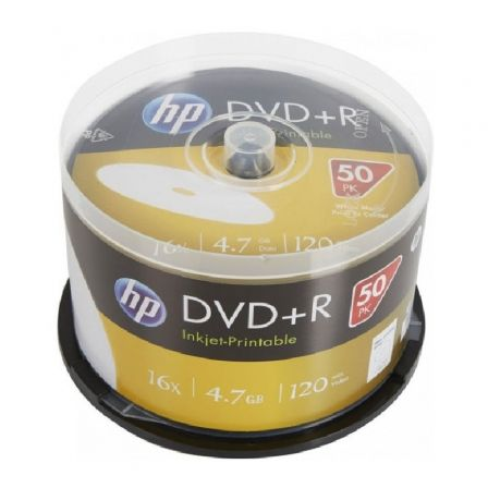 DVD+R HP DRE00026WIP-3 PRINT 16X/ TARRINA-50UDS
